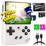 Anbernic - RG35XX Plus Consola Retro portatil 64 GB con 5.000 Juegos y 30 emuladores PS1, PSP, N64, NDS, SN, GB, GBA, Consolas de Juegos Retro, emulador clásico, Consola de Mano - SVP Game