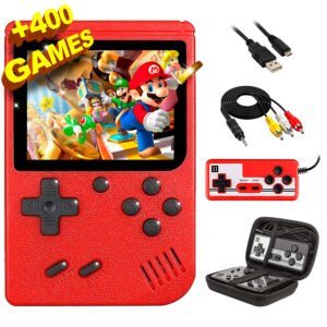 SVP Game - R36S Consola Retro Portátil 40.000 Juegos y 25 Emuladores Arcade PSP PS1 N64 NDS SN GB GBA GBC SNES NES CPS MAME Atari - Game Console, Videojuegos clásicos 21 SVP Game - Consola Retro Portátil con 400 Juegos Clásicos FC, Pantalla LCD 2.4”, Compatible con TV, Batería 7h, Gamepad, Regalo Ideal para Niños y Adultos