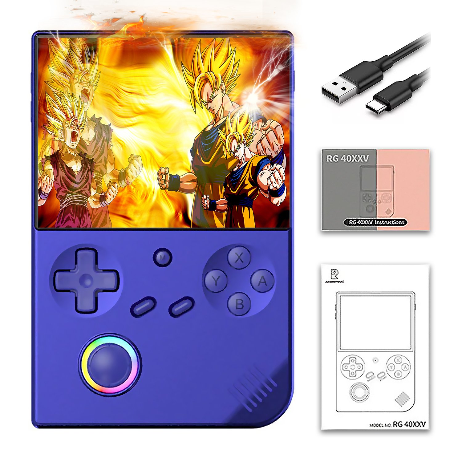 Anbernic - RG40XX V Consola de Juegos de Mano Retro, de 4.0 Pulgadas, Pantalla IPS Linux Sistema Integrado 64G TF Tarjeta 5017 Juegos, Salida de TV HDMI, 5G, WiFi, Bluetooth 4.2 - SVP Game 3 Anbernic - RG40XX V Consola de Juegos de Mano Retro, de 4.0 Pulgadas, Pantalla IPS Linux Sistema Integrado 64G TF Tarjeta 5017 Juegos, Salida de TV HDMI, 5G, WiFi, Bluetooth 4.2 - SVP Game - Imagen 3