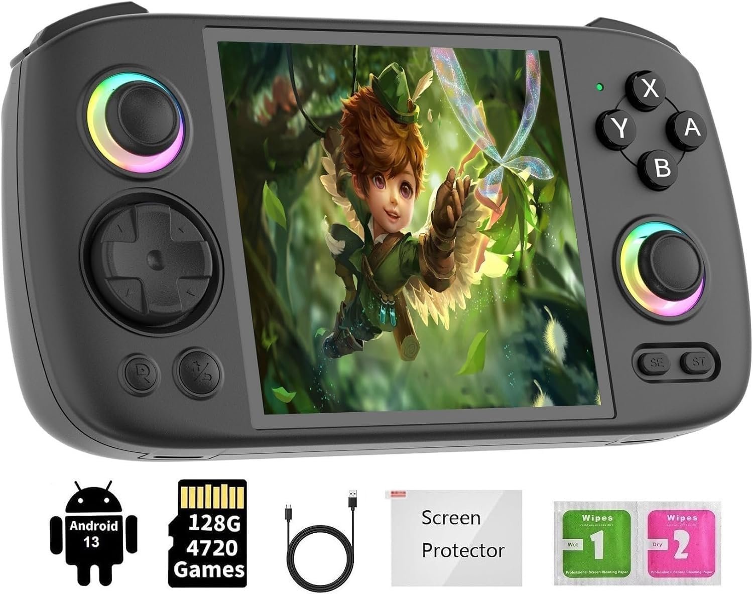 SVP Game - RG Cube Consola de Juegos Retro Consola portátil RGCube Pantalla multitáctil 8+128G Sistema Android 13 Consola de Videojuegos Batería de 5200 mAh, Ventilador, Iluminación RGB 1 SVP Game - RG Cube Consola de Juegos Retro Consola portátil RGCube Pantalla multitáctil 8+128G Sistema Android 13 Consola de Videojuegos Batería de 5200 mAh, Ventilador, Iluminación RGB