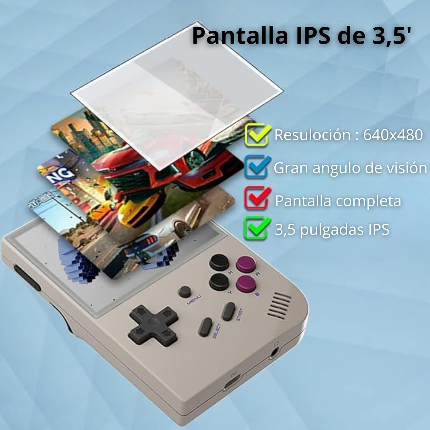Anbernic - RG35XX Consola retro portatil 64 GB con 5.000 juegos y 30 emuladores PS1, PSP, N64, NDS, SN, GB, GBA, consolas de juegos retro, emulador clásico, consola de mano - SVP Game 12 Anbernic - RG35XX Consola retro portatil 64 GB con 5.000 juegos y 30 emuladores PS1, PSP, N64, NDS, SN, GB, GBA, consolas de juegos retro, emulador clásico, consola de mano - SVP Game - Imagen 5