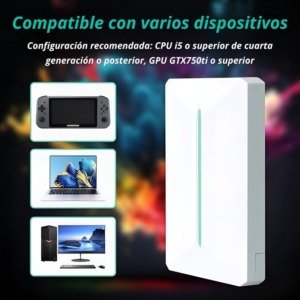 Disco duro externo compatible con múltiples dispositivos y emuladores retro.