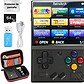 Miyoo Mini Plus - Consola de Juegos Retro con Tarjeta TF de 64G, +10000 Juegos, emulador de Consola de Juegos portátil Recargable de 3.5 Pulgadas con Estuche con Pantalla Protectora - SVP Game